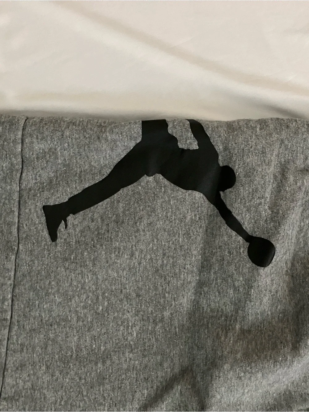 Jordan Jumpman Fleece Shorts Men’s Gray Black Oversized Logo Sweat Shorts XL